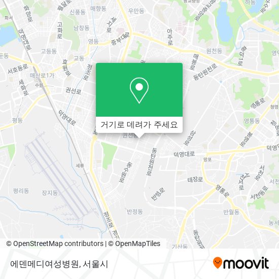 에덴메디여성병원 지도
