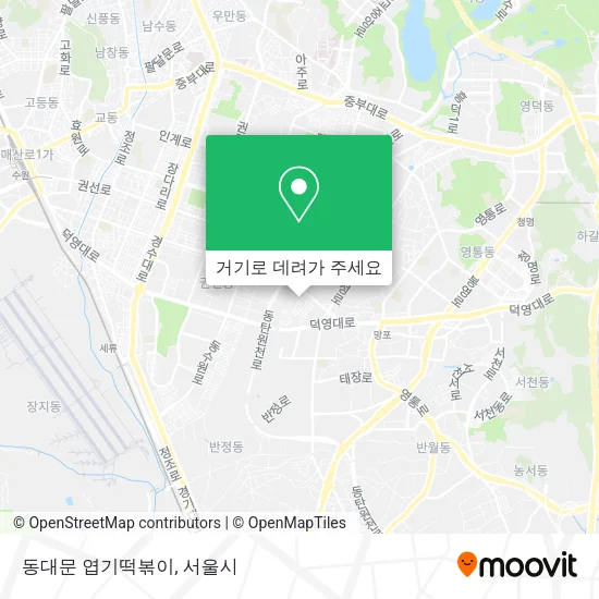 동대문 엽기떡볶이 지도