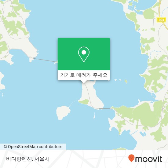 바다랑펜션 지도