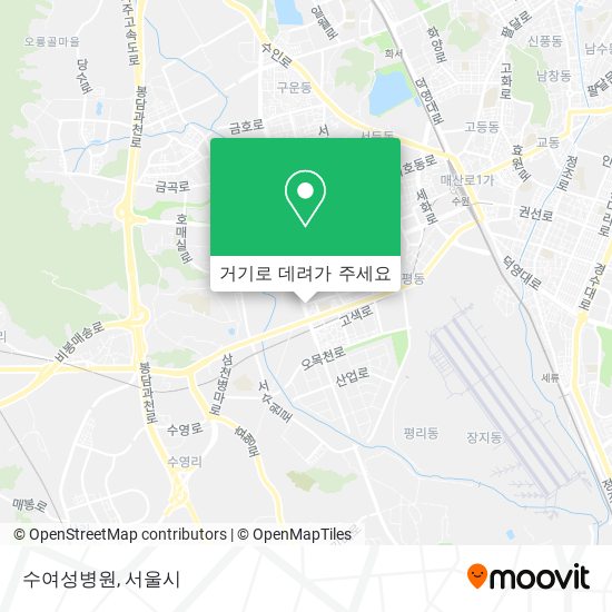 수여성병원 지도