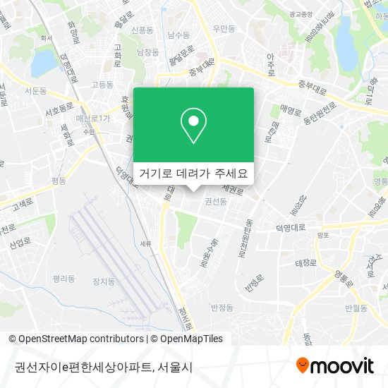 권선자이e편한세상아파트 지도