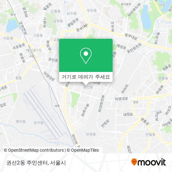 권선2동 주민센터 지도