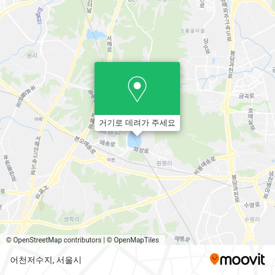 어천저수지 지도