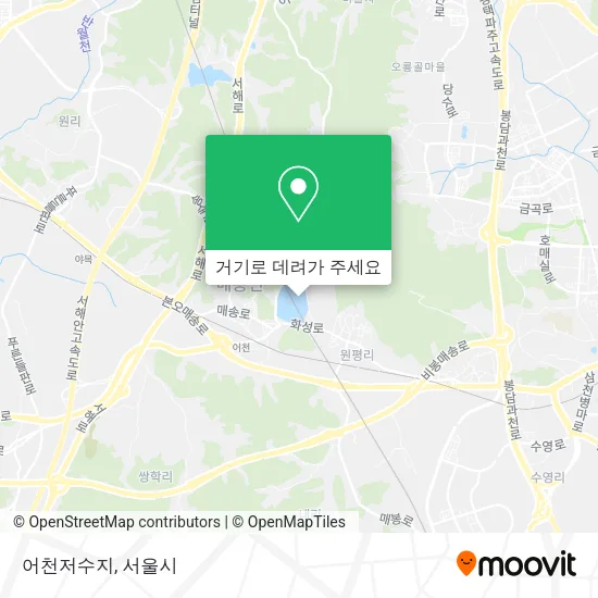 어천저수지 지도