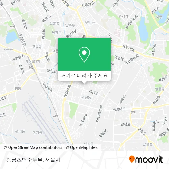 강릉초당순두부 지도
