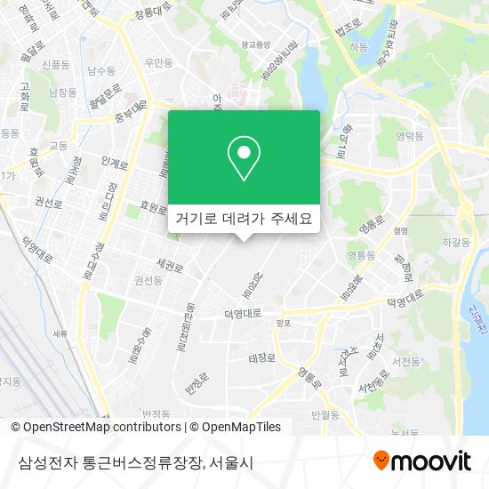 삼성전자 통근버스정류장장 지도