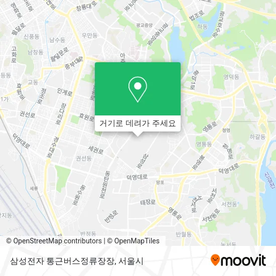 삼성전자 통근버스정류장장 지도
