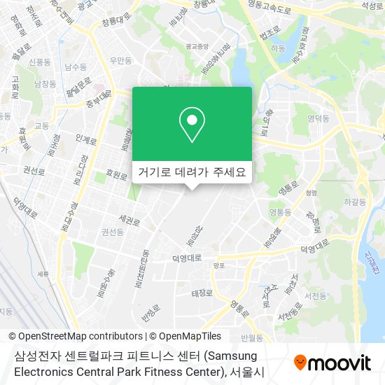 삼성전자 센트럴파크 피트니스 센터 (Samsung Electronics Central Park Fitness Center) 지도