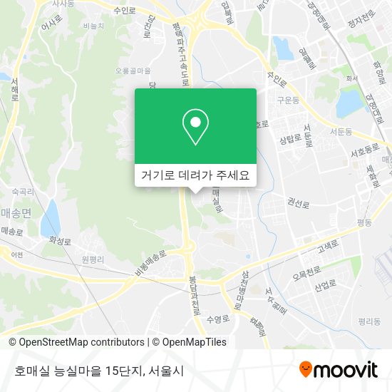 호매실 능실마을 15단지 지도