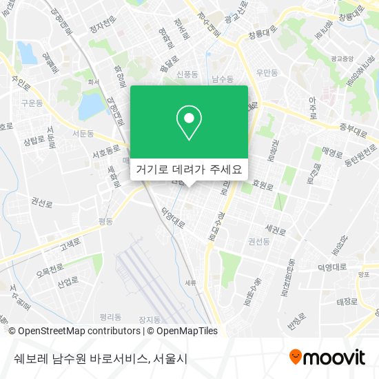 쉐보레 남수원 바로서비스 지도