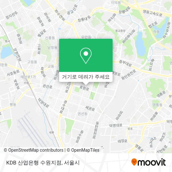 KDB 산업은행 수원지점 지도