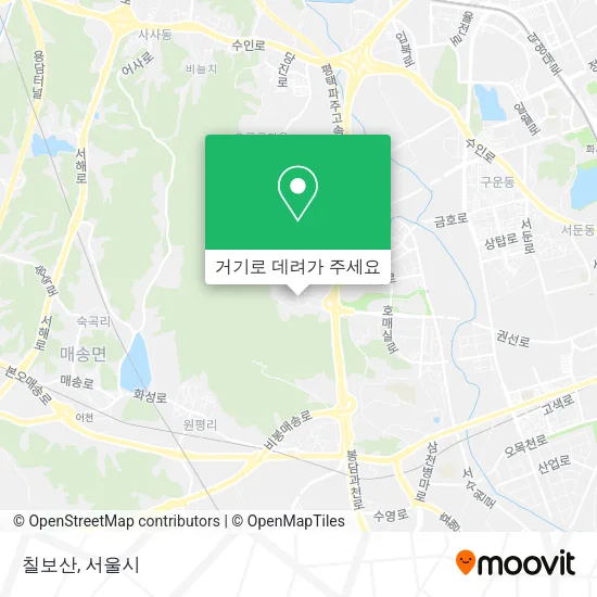 칠보산 지도
