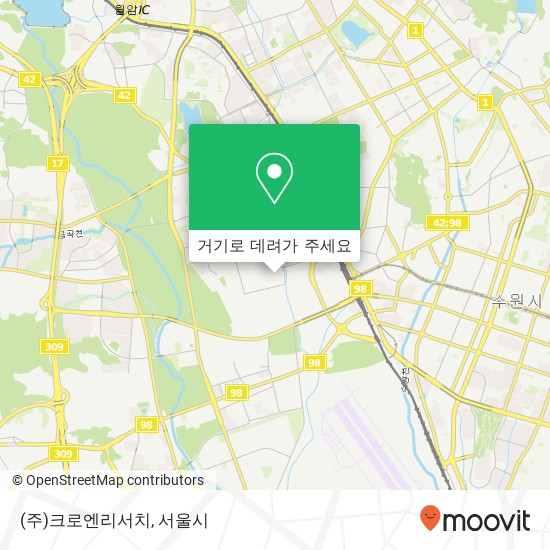 (주)크로엔리서치 지도