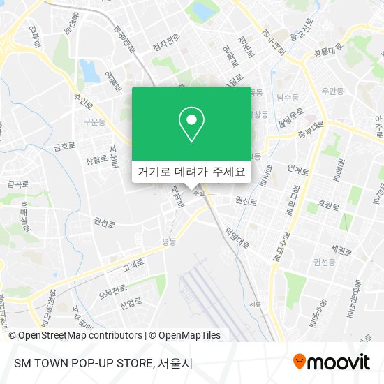 SM TOWN POP-UP STORE 지도