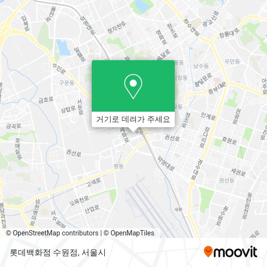 롯데백화점 수원점 지도