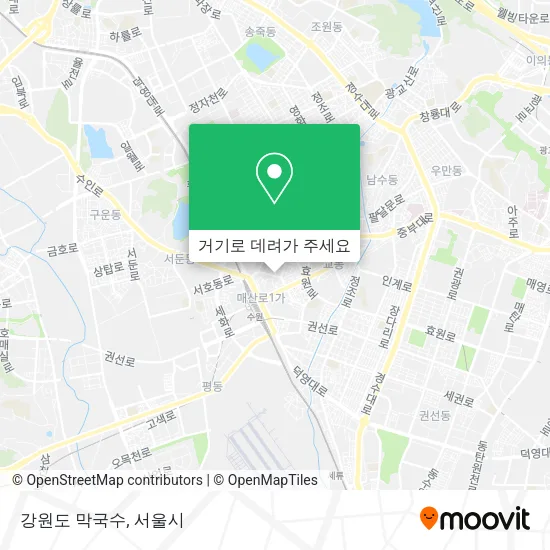 강원도 막국수 지도