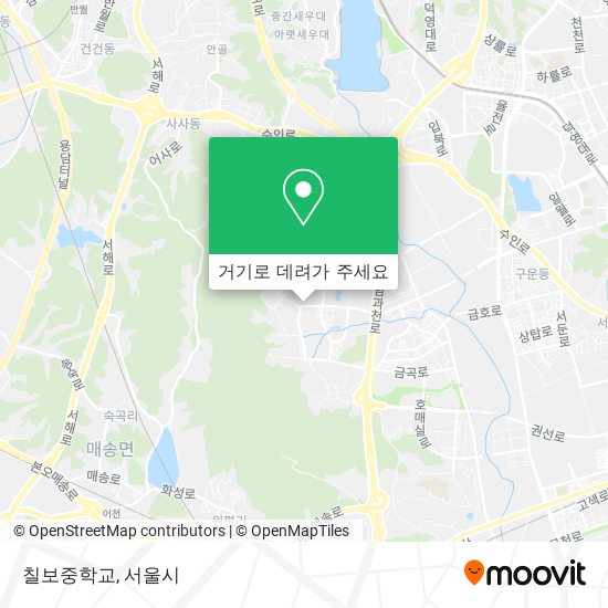 칠보중학교 지도