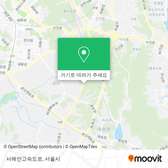 서해안고속도로 지도