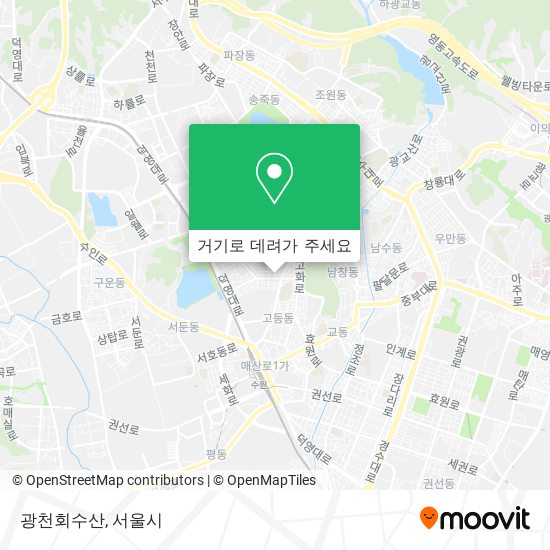 광천회수산 지도