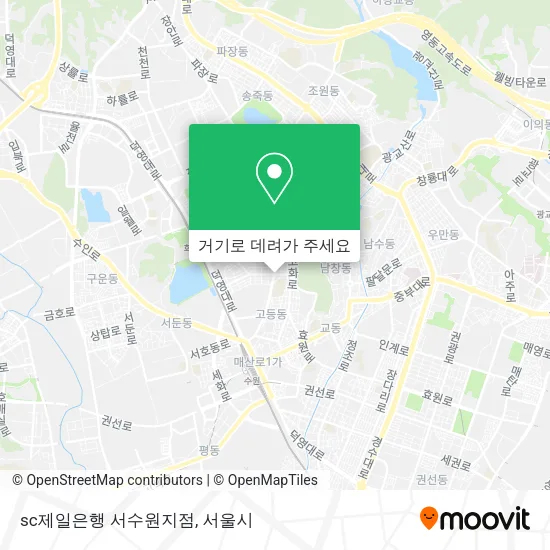 sc제일은행 서수원지점 지도