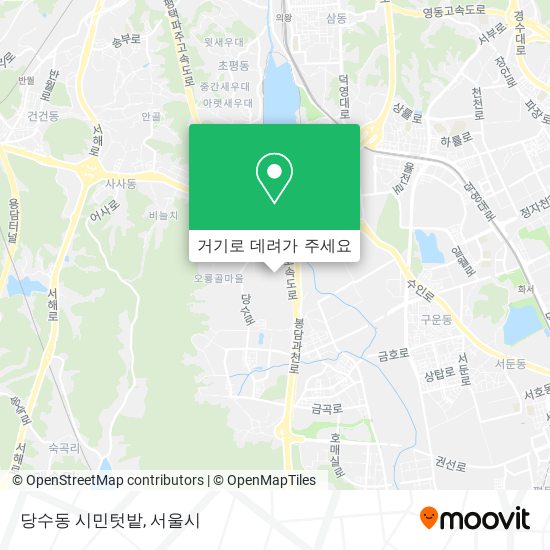 당수동 시민텃밭 지도