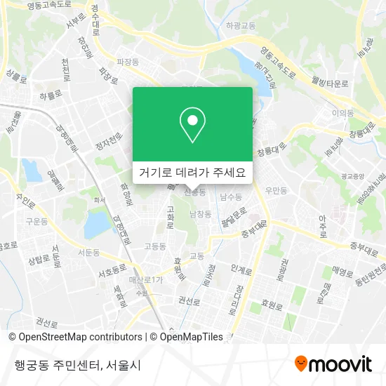 행궁동 주민센터 지도