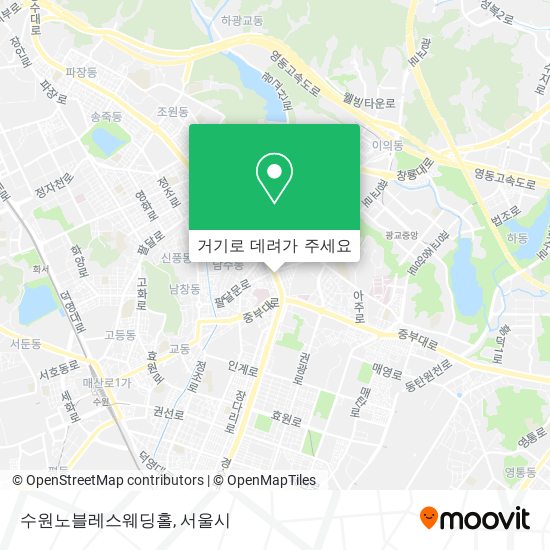 수원노블레스웨딩홀 지도