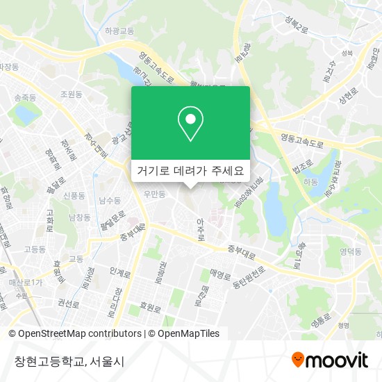 창현고등학교 지도