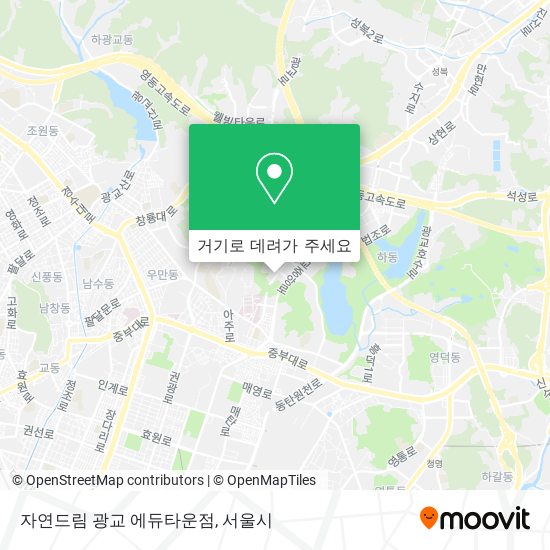 자연드림 광교 에듀타운점 지도