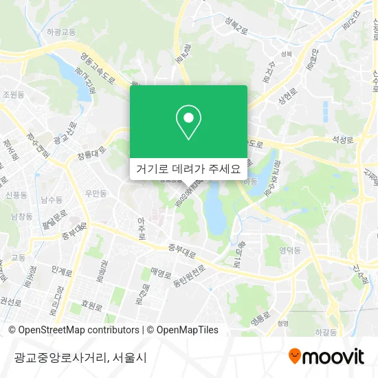 광교중앙로사거리 지도