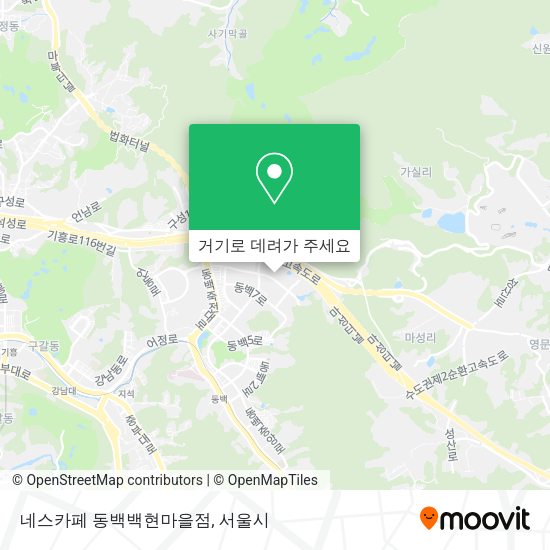 네스카페 동백백현마을점 지도