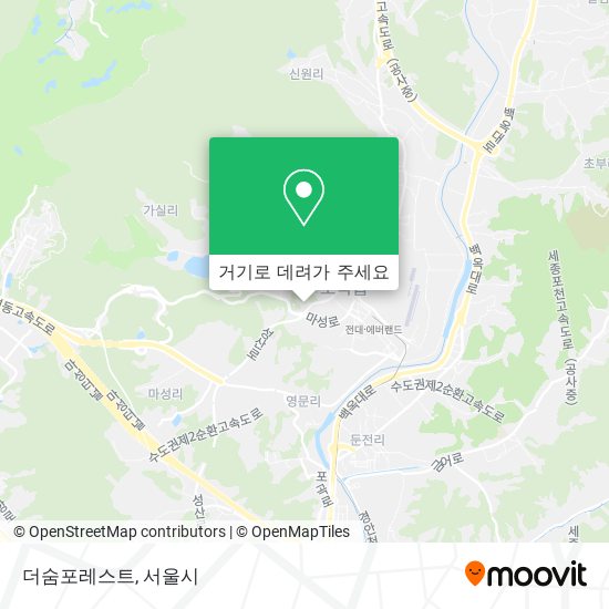 더숨포레스트 지도