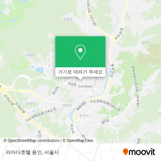 라마다호텔 용인 지도