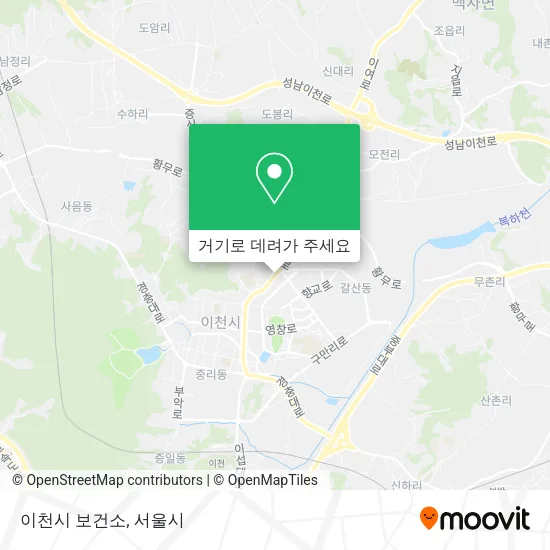 이천시 보건소 지도