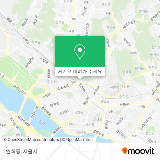 연희동 지도