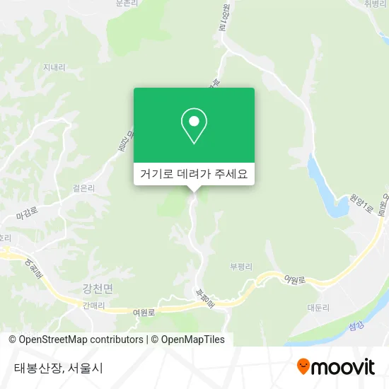 태봉산장 지도