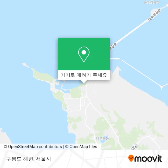 구봉도 해변 지도