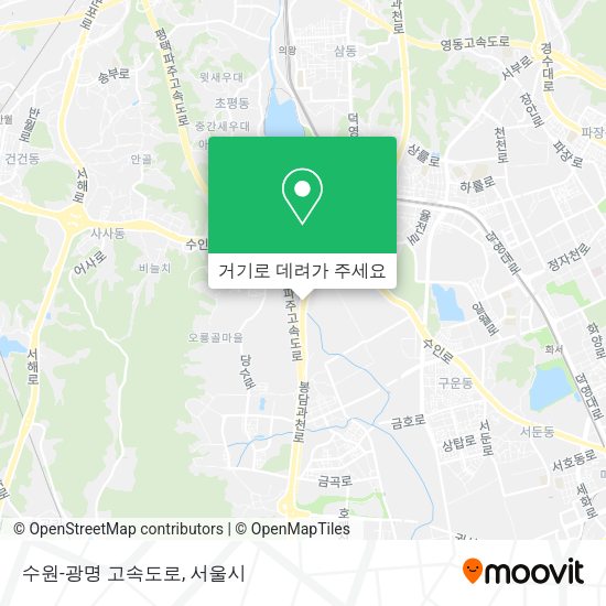 수원-광명 고속도로 지도