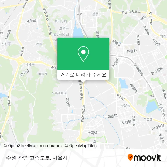 수원-광명 고속도로 지도