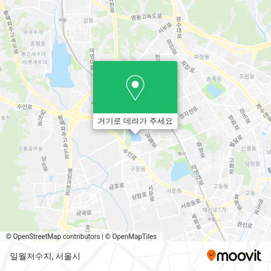 일월저수지 지도