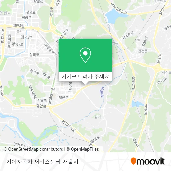 기아자동차 서비스센터 지도