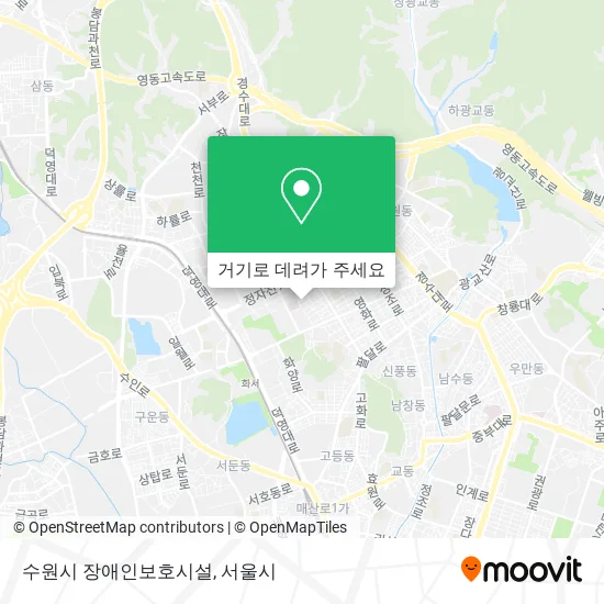 수원시 장애인보호시설 지도