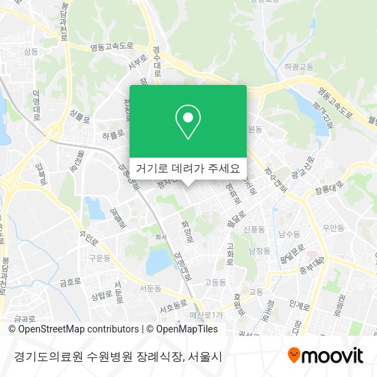 경기도의료원 수원병원 장례식장 지도