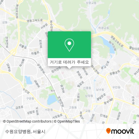 수원요양병원 지도