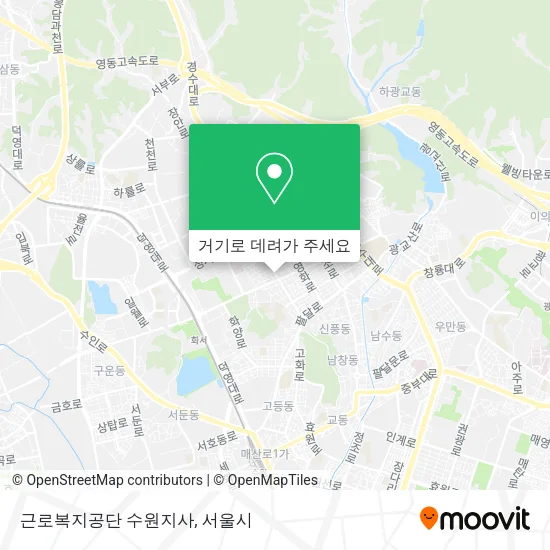 근로복지공단 수원지사 지도