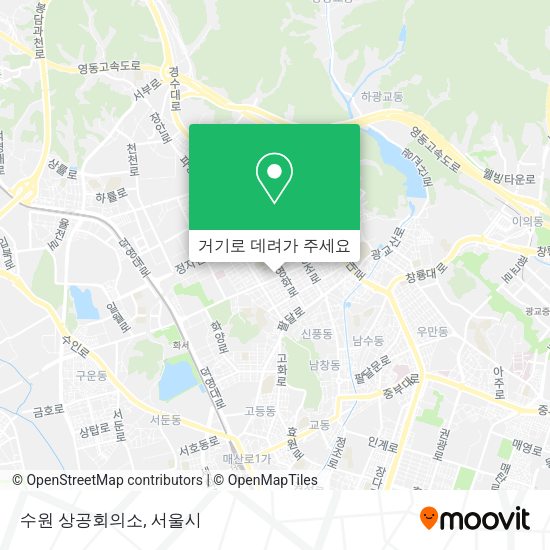 수원 상공회의소 지도