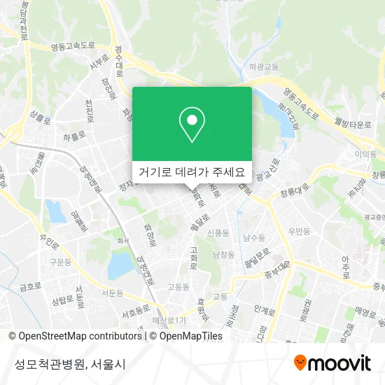 성모척관병원 지도