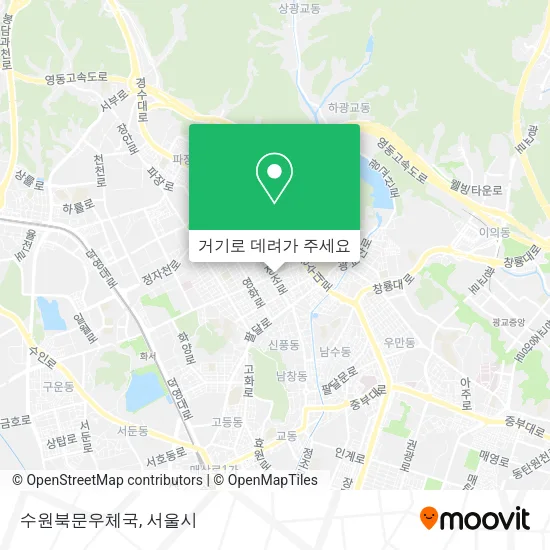 수원북문우체국 지도