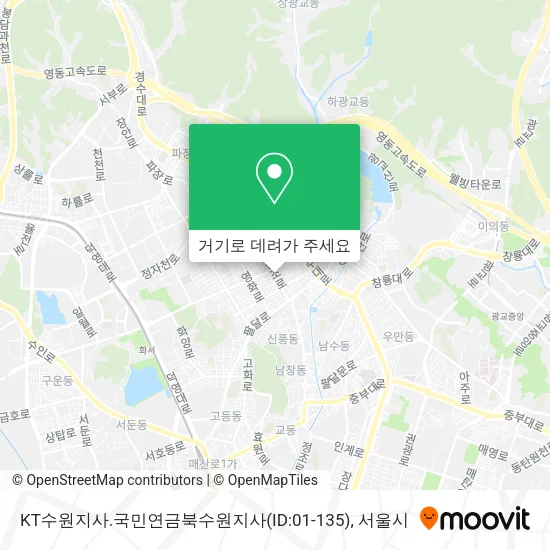 KT수원지사.국민연금북수원지사(ID:01-135) 지도