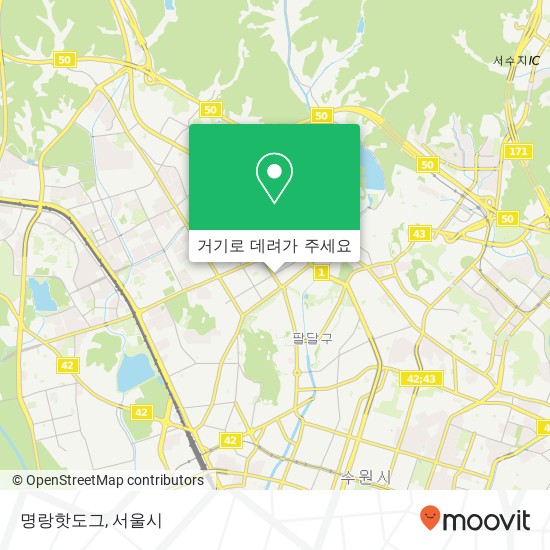 명랑핫도그 지도